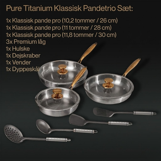 Ren Titan Classic Pande Trio Sæt (10 Stykker)