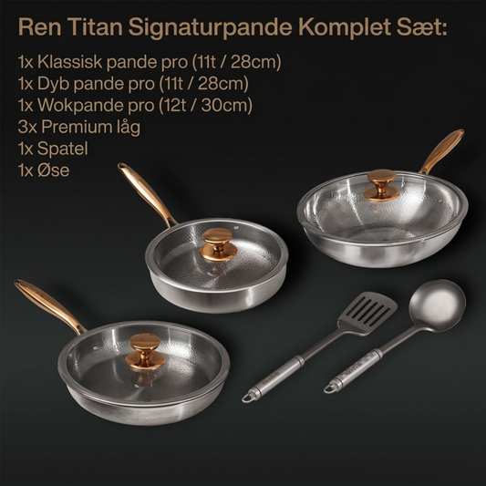Ren Titanium Signature Pande Komplet Sæt (8 Stykker)