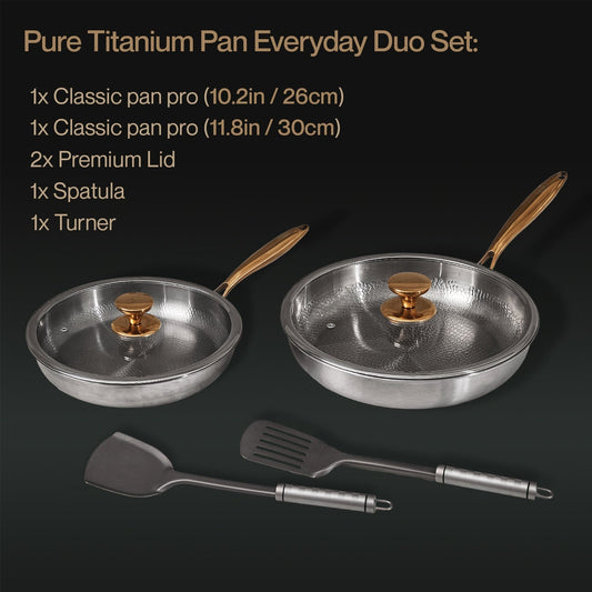 Ren Titanium Pande Hverdags Duo Sæt (6 Stykker)