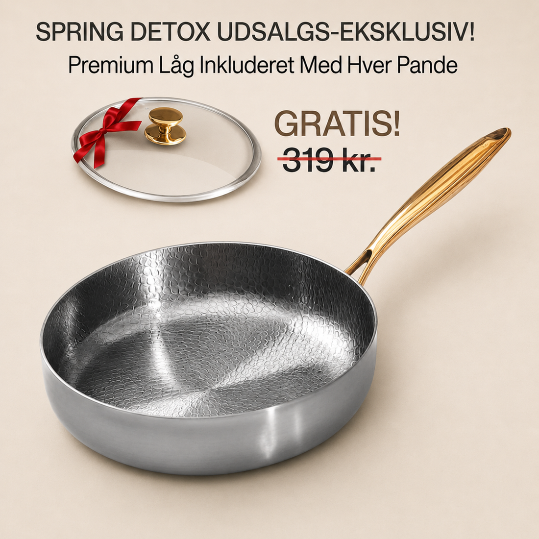 Ren Titanium Dyb Pande Pro — pande uden belægning som alternativ til en granitpande