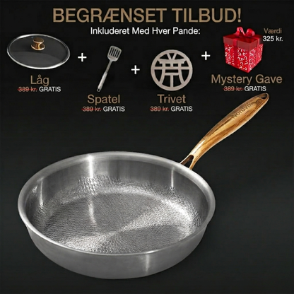 FORÅRSSALG EKSKLUSIVT | Nordvik® Ren Titanium Klassisk Pande Pro
