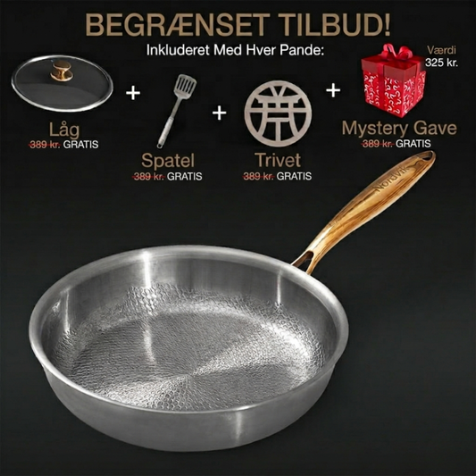 FORÅRSSALG EKSKLUSIVT | Nordvik® Ren Titanium Klassisk Pande Pro