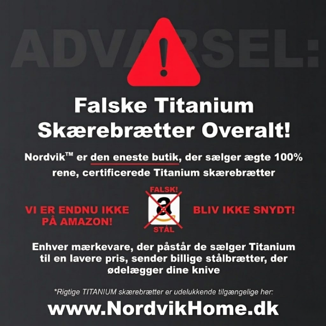 Certificeret Nordvik® Ren Titanium Skærebræt