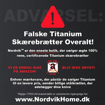 Certificeret Nordvik® Ren Titanium Skærebræt