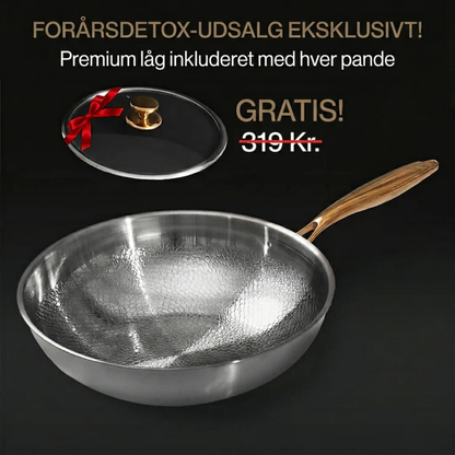 Nordvik Certificeret Ren Titanium Wok Pande Pro