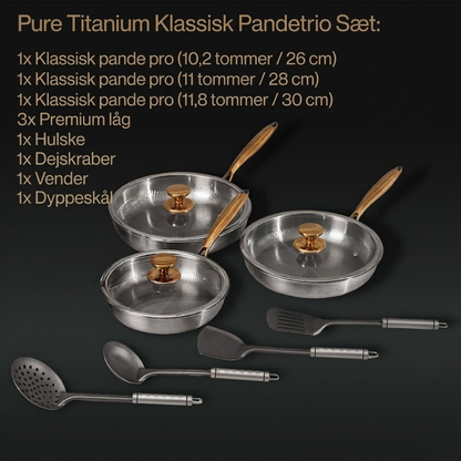 Ren Titan Classic Pande Trio Sæt (10 Stykker)