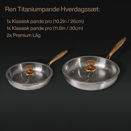 Ren Titanium Pande Hverdag Duo (4 Del)