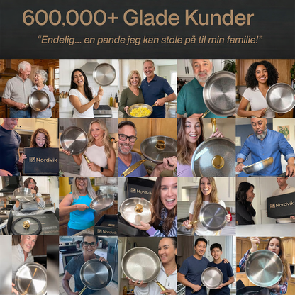 Nordvik Certificeret Ren Titanium Wok Pande Pro
