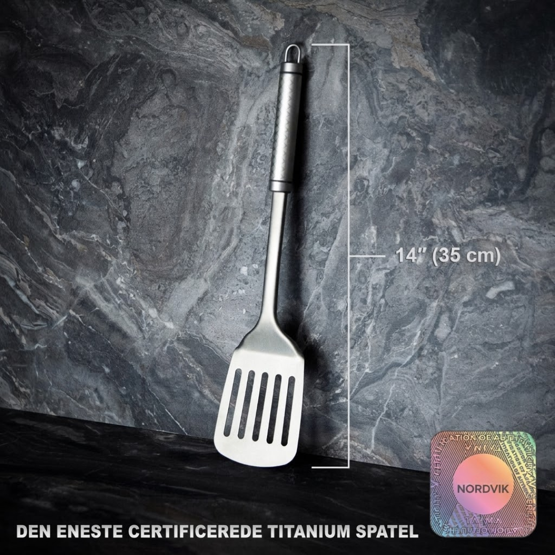 Nordvik® 100% Ren Titanium Spatel / Redskaber.