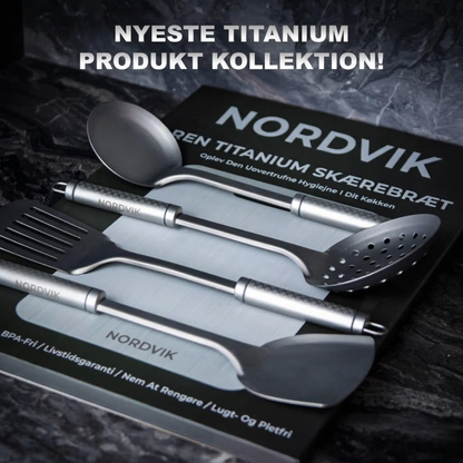 Nordvik® 100% Ren Titanium Spatel / Redskaber.