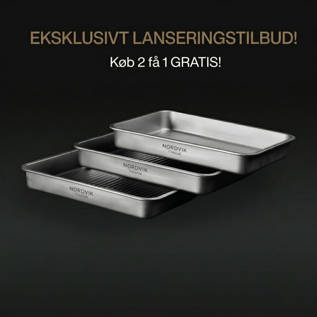 Nordvik® Ren Titanium Bagetallerken | Begrænset Lanceringstilbud