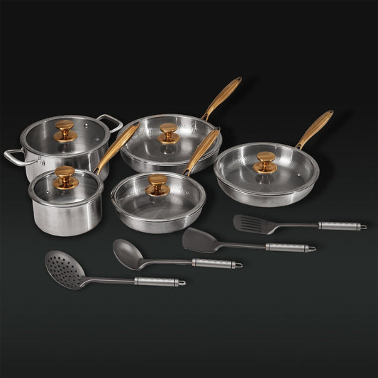 Komplet Classic Titanium Kogeudstyr Sæt (14 Styk)